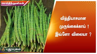 வித்தியாசமான முருங்கைக்காய் ! இவ்ளோ விலையா ? | ஒட்டன்சத்திரம் | செய்தித் துளிகள் | PuthuyugamTV