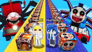 TÔ GÀ THỬ THÁCH 24H ĐẬP LUCKY BLOCK CHOO CHOO CHARLES VÀ THOMAS.EXE KINH DỊ TRONG MINECRAFT