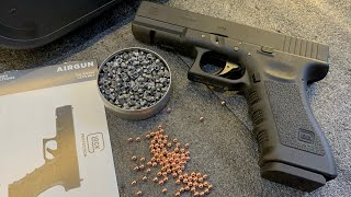 Umarex Airgun Glock 17 Gen 3 Dual Ammo CO2 Powered Pistol review and shooting test