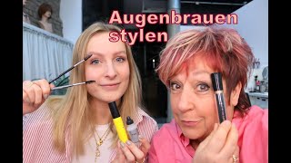 Augenbrauen stylen/liften und vorher nachher Ergebnis von M2Brows