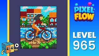 Pixel Flow Level 965 (Hard) Walkthrough Solution