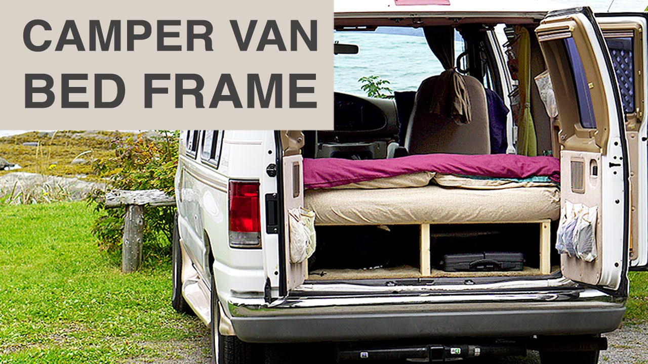 Van Life - Cheap & Easy Camper Van Bed Frame - YouTube