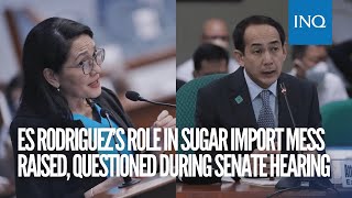 ES Rodriguez’s role in sugar import mess raised, questioned during Senate hearing