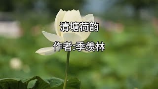 散文欣赏《清塘荷韵》，作者季羡林