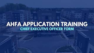 Application Training Series | CEO Information Form