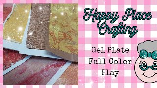 Gel Plate Fall Color Play