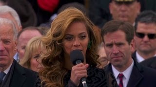 Special Programming - Beyonce sings national anthem at inauguration