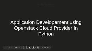 Introduction - Openstack Developement using python