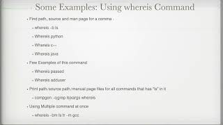Linux Command Series whereis commad