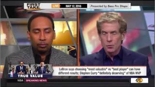 ESPN First Take - LeBron James on Stephen Curry & NBA MVP Award
