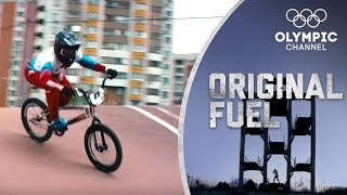 駐車場でBMXの練習に励むオリンピアンを紹介 | Original Fuel