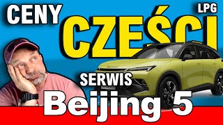 Baic Beijing 5 - serwis, części, antykorozja, LPG, zawory. Prezentacja techniczna chińskiego SUV-a.