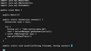 Java | Sqlite3 Insert Data Into Database