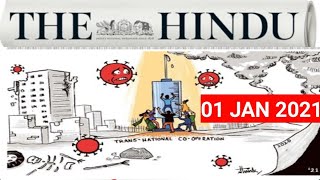#thehindueditorialinhindi   📎🔴The Hindu news and editorial analysis of 01january 2021 in Hindi