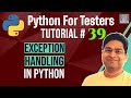 Python for Testers #39 - Exception Handling in Python