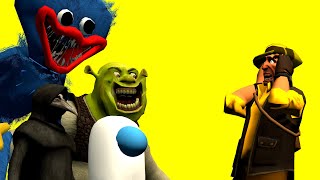If Huggy Wuggy was in Gmod : ( Garry's mod funny Animation )