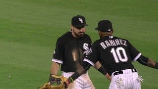 PIT@CWS: Hart singles on White Sox's miscue