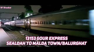 morning v/s night view of 13154 BLGT/MLDT To SDAH 13153 SDAH MLDT/BLGT Gour Express...at Belgharia