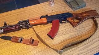 Romanian AKM with Egyptian thumbhole stock