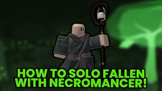 How To Solo Fallen with Necromancer for Fallen Necromancer Mission (Tower Defense Simulator)