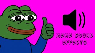Modern Meme Sound Effects you've been looking for | No copyright