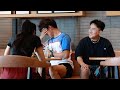 Girl Sits at the Wrong Table on Her Date | Prank 女生在餐厅坐错位置，对面的陌生小伙尴尬地埋下头去