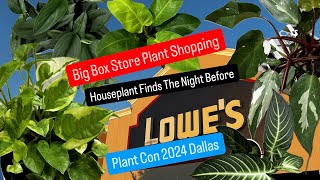 Big Box Store Plant Shopping Lowe's Houseplants Night Before Plant Con 2024 Dallas Plant Finds