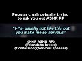 Popular crush gets shy trying to ask you out (M4F ASMR RP)(Friends to lovers)(Confession)