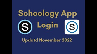 Schoology App Login - Updated 11 2022