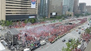 한국,조별예선 첫 경기 1대1 무승부, 광화문 거리응원 후끈(South Korea Vs Russia-2014 World Cup)