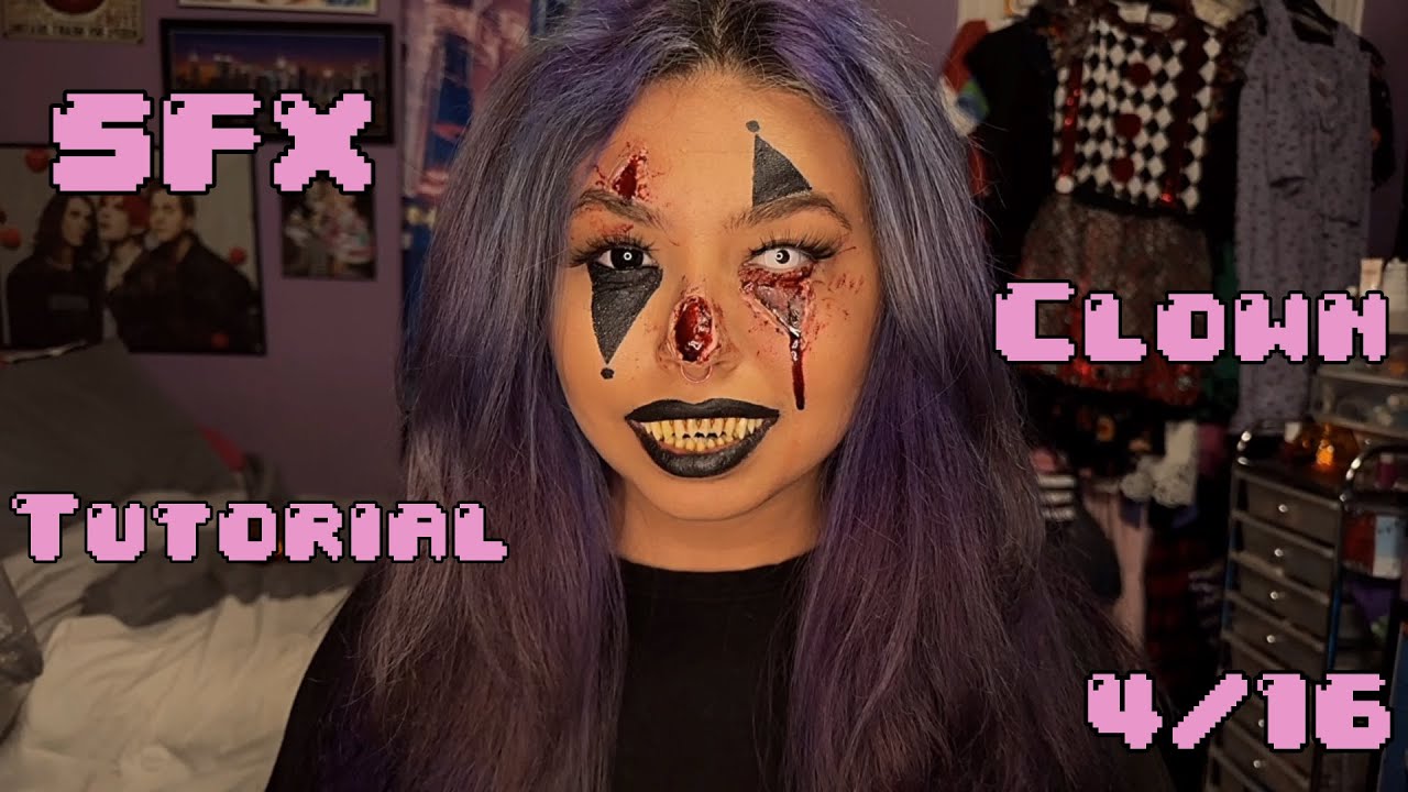 Sfx Clown Makeup Tutorial Youtube