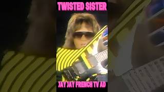 JAY JAY FRENCH of TWISTED SISTER in vintage TV ad                    #twistedsistershorts