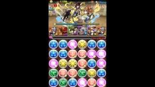 ［パズドラ実況］チャレンジダンジョン２　Lv６　ホルス攻撃染めPT