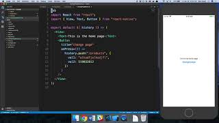 React Router Native - Passing Data