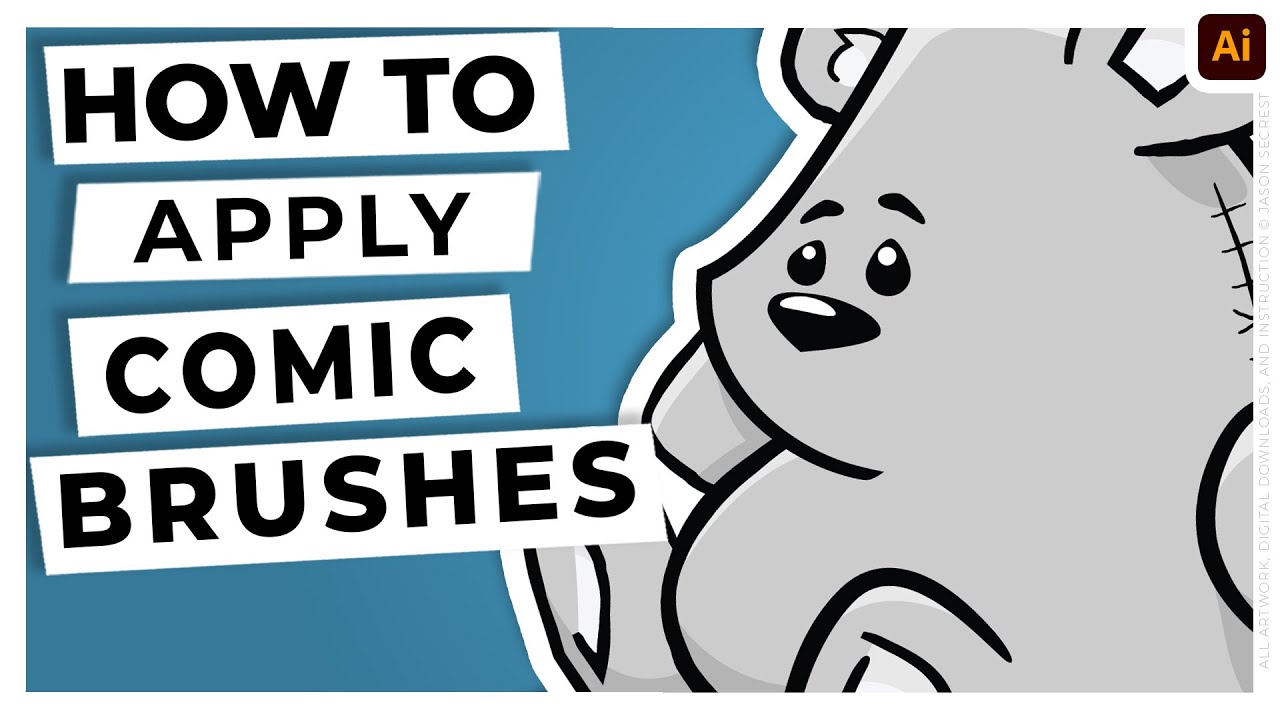 Adobe Illustrator Tutorial Using Brushes Youtube