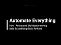 Automate Your File Organization with Python (Beginner Tutorial)