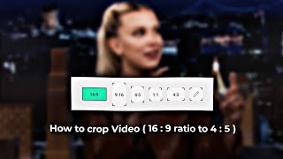 How to Crop the Video or Image [ 16:9 to 1:1 or 4:5 ] For Beginners & intermediaters 🧡