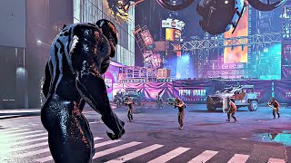 Spider-Man 2 Venom Gameplay & Transformation Scene PS5 (Spiderman 2 2023) 4K 60FPS
