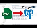 How to IMPORT a CSV FILE into POSTGRESQL TABLE (using pgAdmin 4)