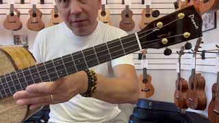 Pono UL4-3 Mango Steel String Baritone Ukulele Demo/Review at Aloha City Ukes