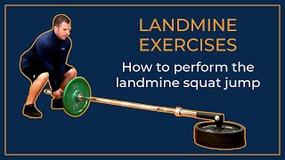 Landmine exercises--How to perform the landmine squat