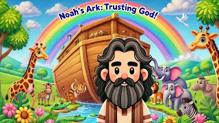 Noah’s Ark for Kids: Trusting God and Saving the World! 🛶🌈 #rain #faith #facts #shorts #bible #life