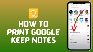 How to Print Google Keep Notes (2024) | Google Keep Tutorial