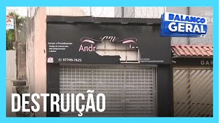 Reportagem do Dia: Mulher discute com motoboy por demora em entrega e tem salão de beleza destruído