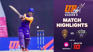 Gorakhpur Lions vs Lucknow Falcons | UPT20 Highlights | JioCinema \u0026 Sports18