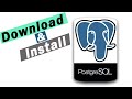 How to Install PostgreSQL & pgAdmin 4 on Windows 10 [2002 update] | Create Database & Table on it.