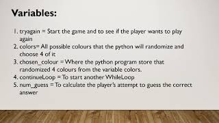 Mastermind python (CSC1024)