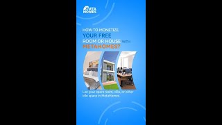 How to monetize your free room or house with MetaHomes? #ai #shorts #realestate #money #uae