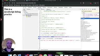 JavaScript debugging 04 - JavaScript debugging exercise