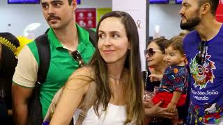 São João do Maranhão: turistas são recepcionados com apresentações juninas no aeroporto de São Luís